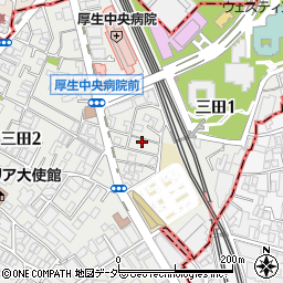 恵比寿駅・目黒駅徒歩10分駐車場周辺の地図