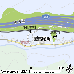 東京都八王子市裏高尾町1178周辺の地図