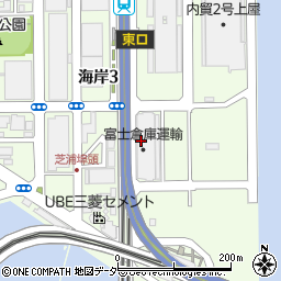 富士倉庫運輸株式会社　芝浦営業所周辺の地図