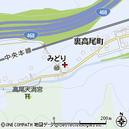 東京都八王子市裏高尾町650周辺の地図