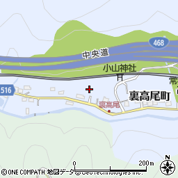 東京都八王子市裏高尾町1221周辺の地図