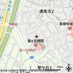 東京都多摩市連光寺2丁目69-2周辺の地図