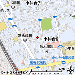 稲毛すきっぷ保育園周辺の地図