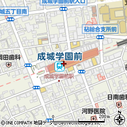 三省堂書店成城店周辺の地図