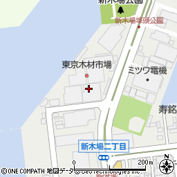 東京木材市場株式会社　本社市売部周辺の地図