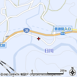 山梨県甲州市大和町初鹿野1841周辺の地図