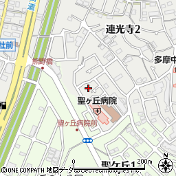 東京都多摩市連光寺2丁目69-21周辺の地図
