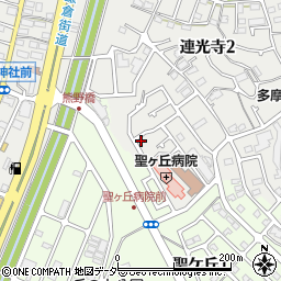 東京都多摩市連光寺2丁目69-8周辺の地図