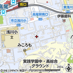 東京都八王子市初沢町1306-7周辺の地図