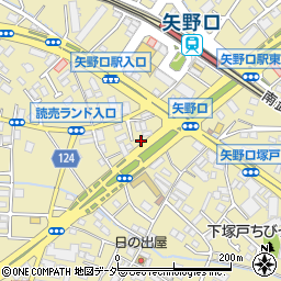 東京都稲城市矢野口624周辺の地図