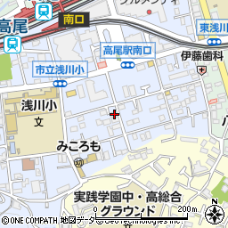 東京都八王子市初沢町1306-6周辺の地図