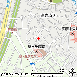 東京都多摩市連光寺2丁目68-16周辺の地図