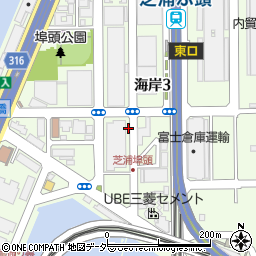 東京都港区海岸3丁目周辺の地図