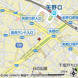 東京都稲城市矢野口621-1周辺の地図