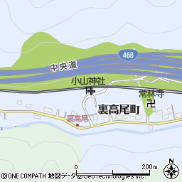 東京都八王子市裏高尾町1188周辺の地図