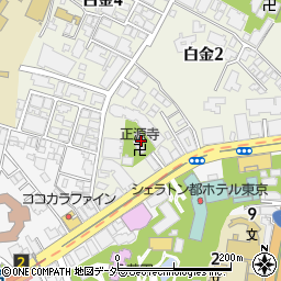 東京都港区白金2丁目7周辺の地図