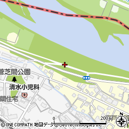 多摩川緑地公衆トイレ１７周辺の地図
