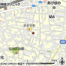 東京都世田谷区砧6丁目28-11周辺の地図