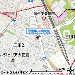 目黒三田郵便局周辺の地図