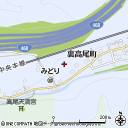 東京都八王子市裏高尾町642周辺の地図