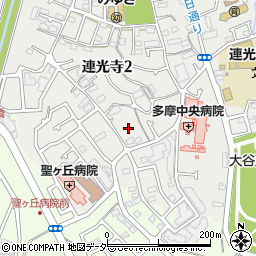 東京都多摩市連光寺2丁目18周辺の地図