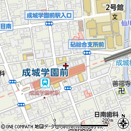 成城周辺の地図