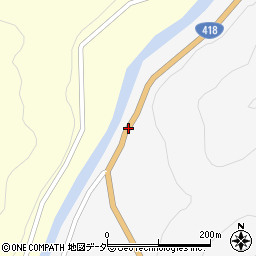 国道４１８号線周辺の地図