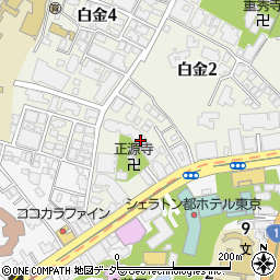 東京都港区白金2丁目7-41周辺の地図