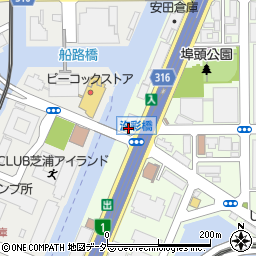 セブンイレブン港区汐彩橋店周辺の地図