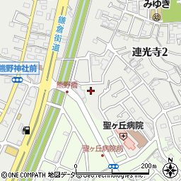 東京都多摩市連光寺2丁目75周辺の地図