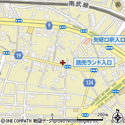 東京都稲城市矢野口770-3周辺の地図