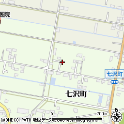 山梨県甲府市七沢町258周辺の地図