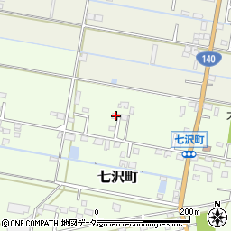 山梨県甲府市七沢町255-1周辺の地図