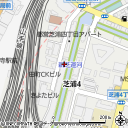 東日本旅客鉄道田町排水処理場周辺の地図