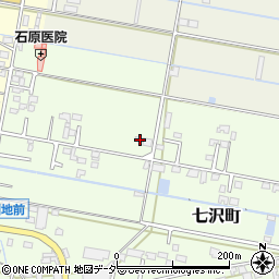 山梨県甲府市七沢町160周辺の地図