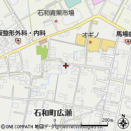 山梨県笛吹市石和町広瀬周辺の地図