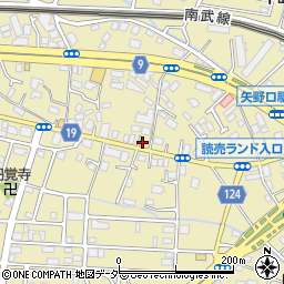 東京都稲城市矢野口773周辺の地図