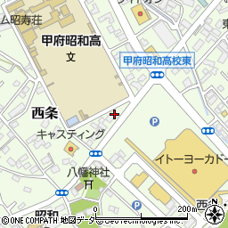 魚丼甲府昭和店周辺の地図