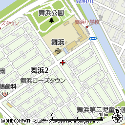 浦安市　運動公園総合体育館周辺の地図