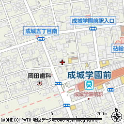 成城裏市場萬福周辺の地図