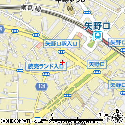 東京都稲城市矢野口691-1周辺の地図