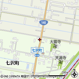 山梨県甲府市七沢町246周辺の地図