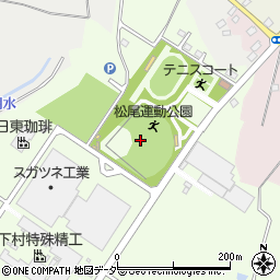 松尾運動公園野球場周辺の地図