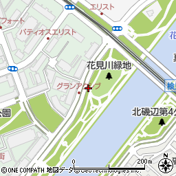 花見川緑地トイレ周辺の地図