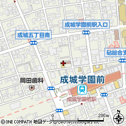 駿台・浜学園　成城教室周辺の地図