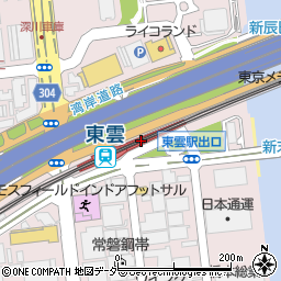 オリックスレンタカー東雲駅前店周辺の地図