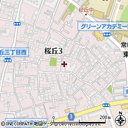 東京都世田谷区桜丘3丁目17-15周辺の地図