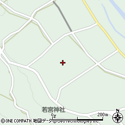 岐阜県中津川市付知町若宮周辺の地図