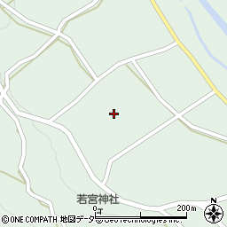 岐阜県中津川市付知町（若宮）周辺の地図