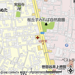 ダイハツ東京販売Ｕ－ＣＡＲ砧周辺の地図